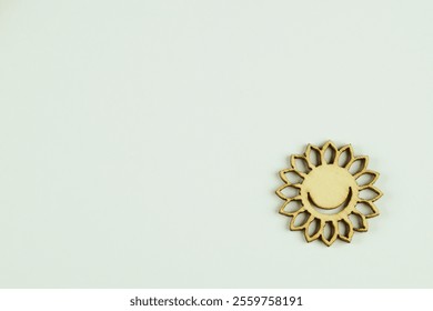 Presentation background with figures in the shape of the Sun Star on a white background without a frame, with space to place text