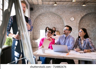 Presentation And Creative Briefing Held In Office