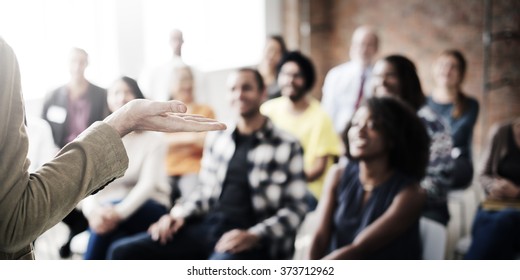 Presentation Seminar Group Listening Audience Concept