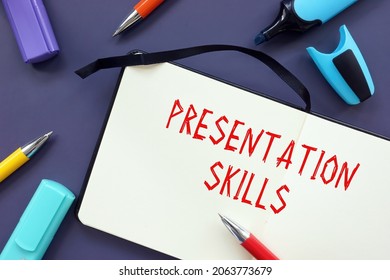  Presentation Skills Inscription On The Page. 
