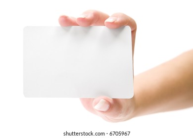 Presenting a Blank Card