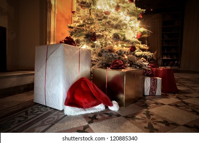 Presents Under A Christmas Tree