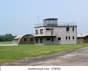 Preserved WWII Control Tower And Army Air Corps Base