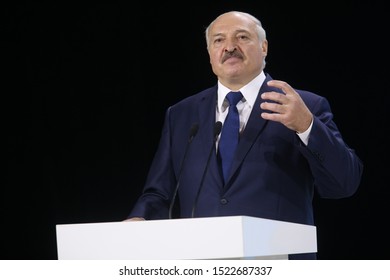 President Of Belarus Alexander Lukashenko Speaks In Zhitomir, Ukraine October 4, 2019