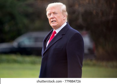 President Donald Trump departs the White House for Palm Beach, FL where he will be spending the Christmas holiday, Friday, December 22, 2017.