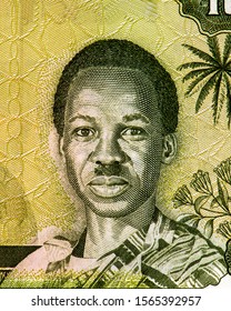 President Julius Kambarage Nyerere. Portrait From Tanzania Banknotes. 