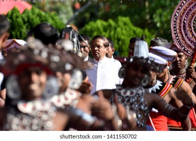 President Maithripala Sirisena Arrives At The National War Memorial During A Commemoration Ceremony To Mark The 10th Anniversary In Battaramulla In Colombo, Sri Lanka, 19 May 2019