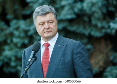 President Of Ukraine Petro Poroshenko Met With Reporters During A Visit To Odessa, 2015.07.08.