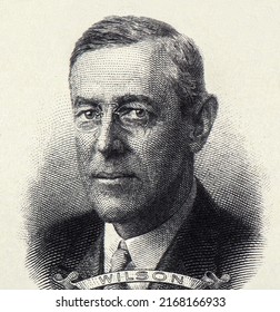 President Woodrow Wilson, United States of America - USA 100,000 Dollars Banknotes
