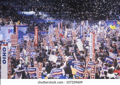 Presidential Celebration At The 1992 Democratic National Convention At Madison Square Garden