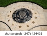 Presidential Seal at the Gravesite of George H.W. Bush
