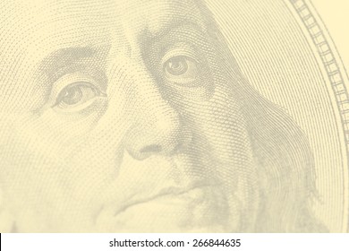 The President's Face With A Dollar Bill - Istagram Style