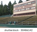 The press box of Buck Shaw Stadium at Santa Clara University prior to superficial renovation by the San Jose Earthquakes