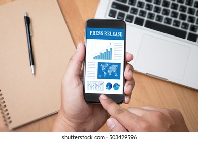 Press Release Thoughtful Male Person Looking To The Digital Phone Screen,Silhouette Top Computer And Hand