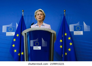 Press Statement By Ursula Von Der LEYEN, President Of The European Commission On Energy In Brussels, Belgium On September 7, 2022.