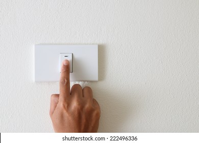 Press turn on/off electrical switch