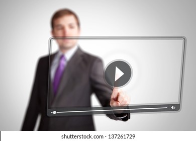 Press Video Play Button