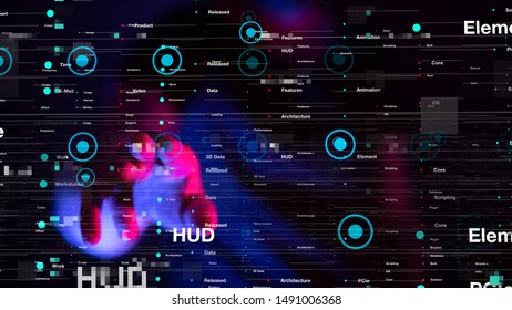 pressing document icon over computer binary code 