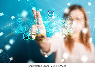 pressing document icon over computer binary code  - Powered by Shutterstock - Get 15% off with code: PIKWIZARD15