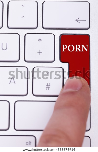 Www Sex Xxx Cp - Pressing Red Porn Button On Keyboard : Stockfoto (Jetzt bearbeiten ...