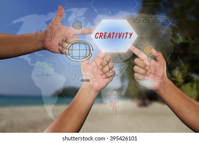 pressing touch screen interface and select 