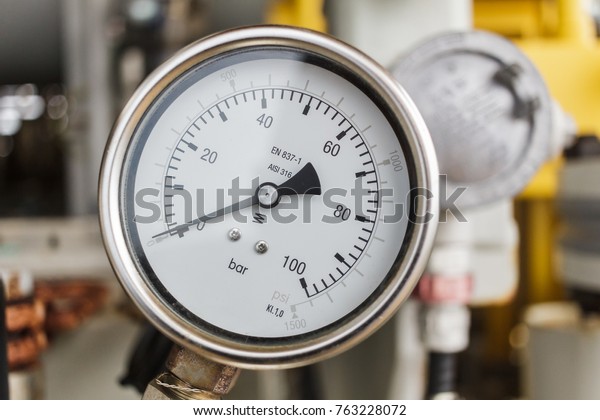 Pressure Gauge Pressure Indicator Reading Zero Stock Photo (Edit Now