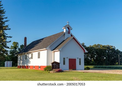 Preston Lutheran Church in the rural Sheyenne River Valley near Fort Ransom, North Dakota, USA - Shutterstock ID 2005017053