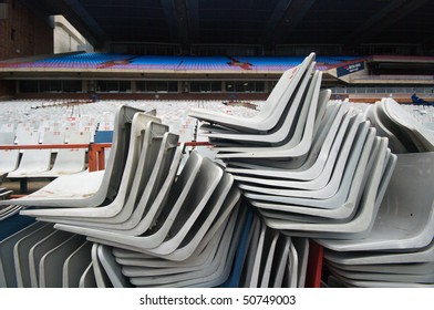 PRETORIA - MARCH 26:  Preparation Of The Loftus Versfeld Stadium For The 2010 Soccer World Cup  26 March 2010 In Pretoria, Southafrica