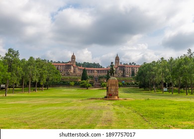 Pretoria - South Africa, January 18 - 2021 - Gen. Louis Botha Statue At Union Building Pretoria