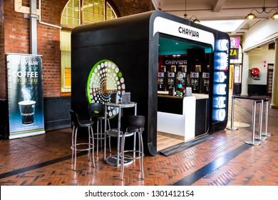 Pretoria, South Africa - November 07 2014: Pop Up Coffee Shop At Train Station