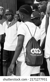 Pretoria, South Africa - October 9, 2015: African Students Taking A Tour Of A University Campus