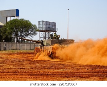 Pretoria, South Africa - September 25, 2022: Olifant Mk2 Tank At The African Aerospace  Defence Show (AAD)