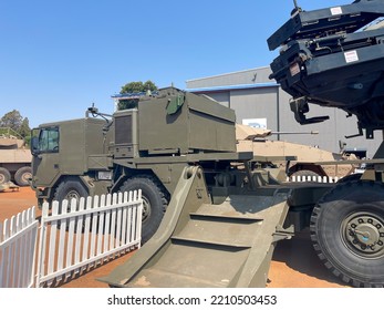 Pretoria, South Africa - September 25, 2022: M777 Howitzer Gun At 2022 Africa Aerospace And Defence Expo (AAD) 