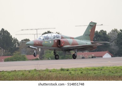 PRETORIA, SOUTH AFRICA-SEPTEMBER 17 2016: A Chinese K-8 Jet Trainer From Zimbabwe Taking Off At  The African Air Defense Show At AFB Waterkloof