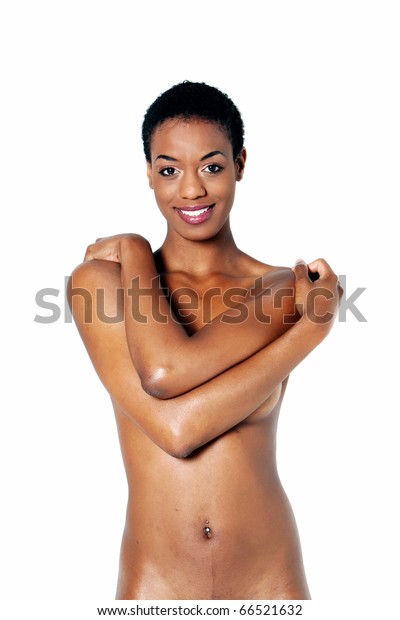 Pretty African American Woman Short Hair Stock Photo Edit Now