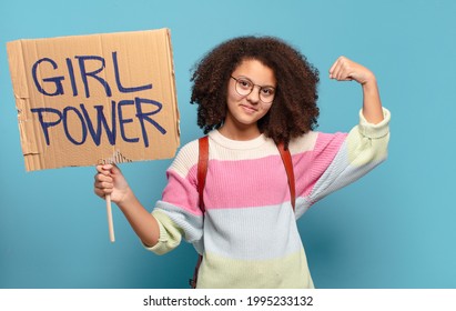 hübsches Jugendmädchen-Machtkonzept
