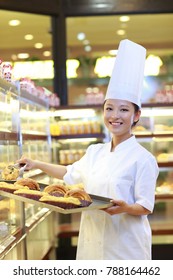 Pretty Asian Bakery In The Shop