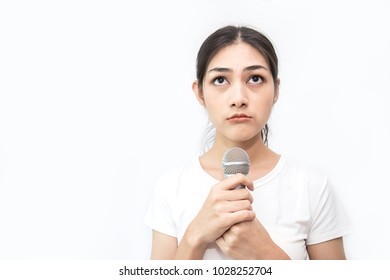 Asian Woman Singing
