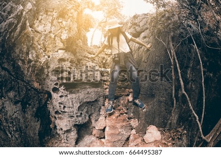 Similar – Image, Stock Photo black haired man posing with sunglasses