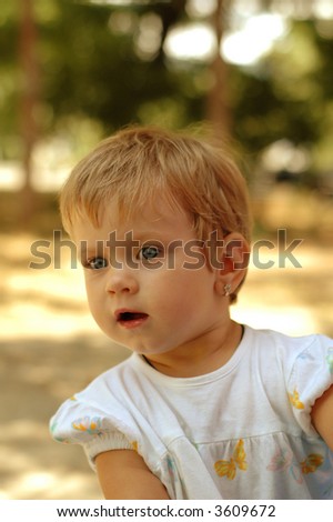 Similar – Image, Stock Photo portrait of a baby