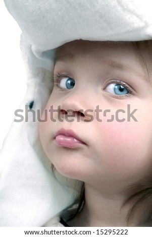 Image, Stock Photo happy curious girl