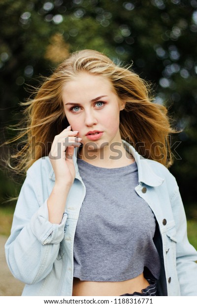 Pretty Blondehaired Teenage Girl Stock Photo Edit Now 1188316771