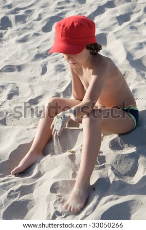 Similar – Image, Stock Photo le fin sable Colour photo