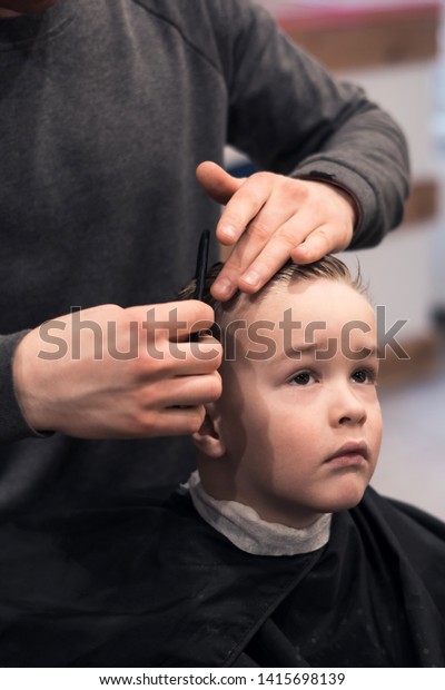 Pretty Boy Toddler Happy Be On People Beauty Fashion Stock Image