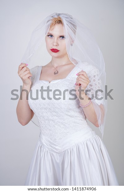 Pretty Curvy Adult Woman Short Hair Stock Photo Edit Now 1411874906