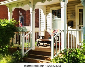 Pretty Front Porch In A Small American Village