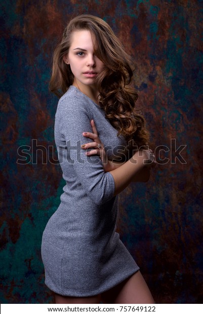 Pretty Girl Alluring Brown Eyes Cute Stock Photo Edit Now 757649122