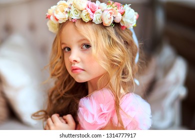 Pretty Girl Russian Model Flowers Pink Stock Photo 1314777917 ...