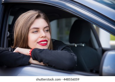 Woman Driver Scared Shocked Before Crash Stock Photo 445506880 ...