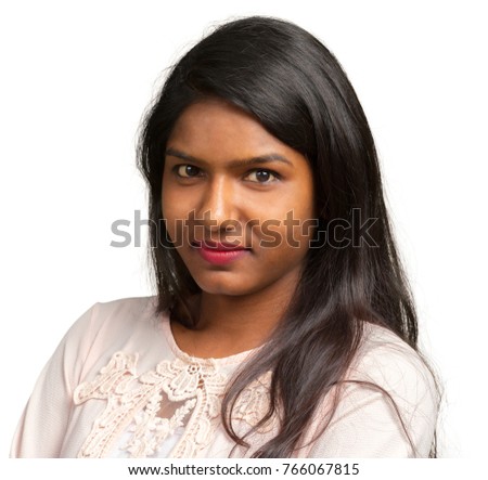 pretty indian woman closeup